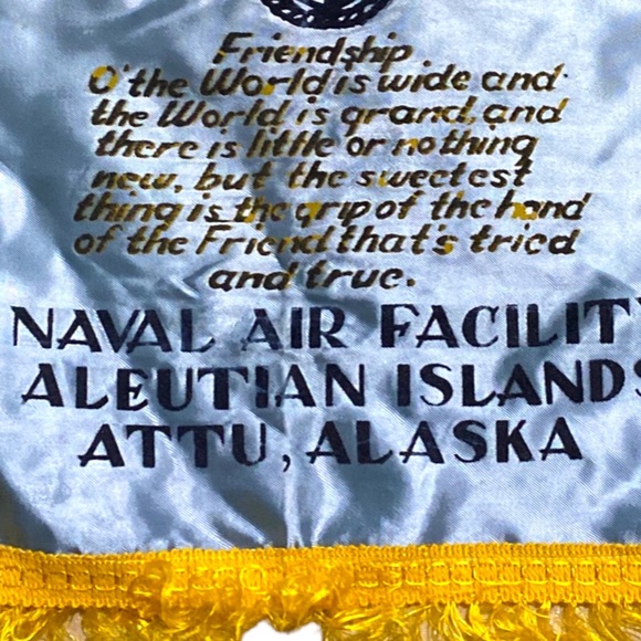 Gently Worn Vintage United States Navy Friendship Pillow Case Sham - Picture 7 of 12